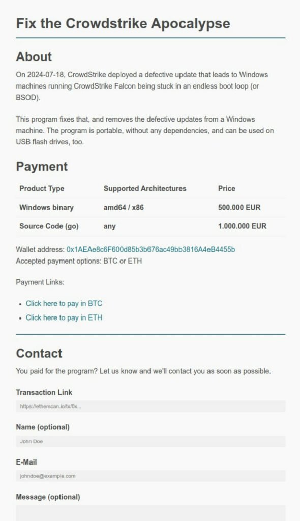1721462879 421 هکرها در حال سوءاستفاده از اختلال CrowdStrike در ویندوز هستند آینده
